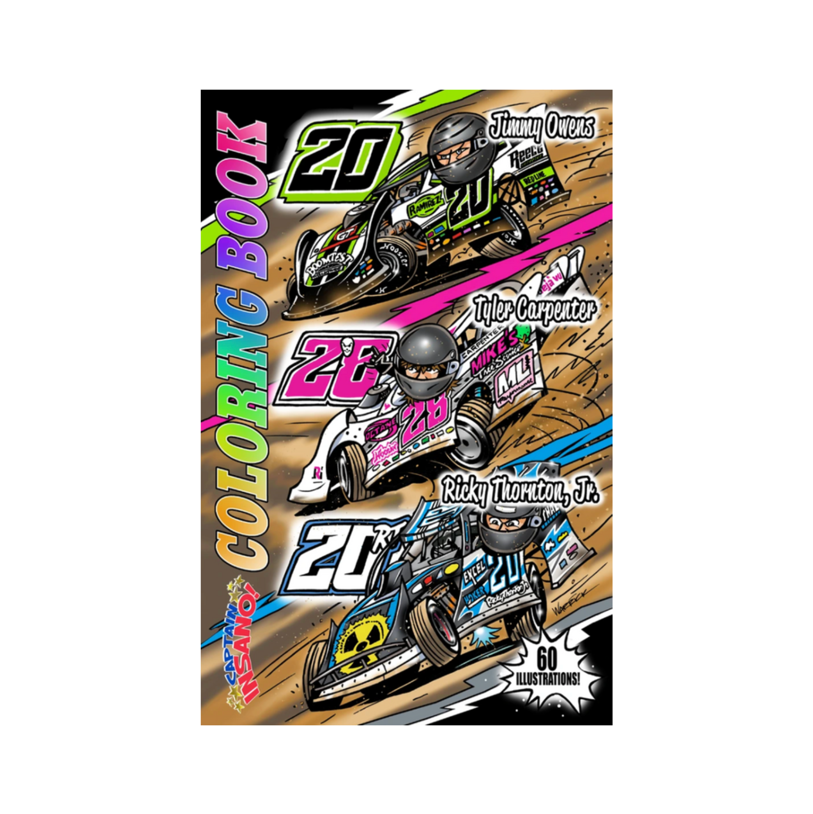 dirt track car coloring pages