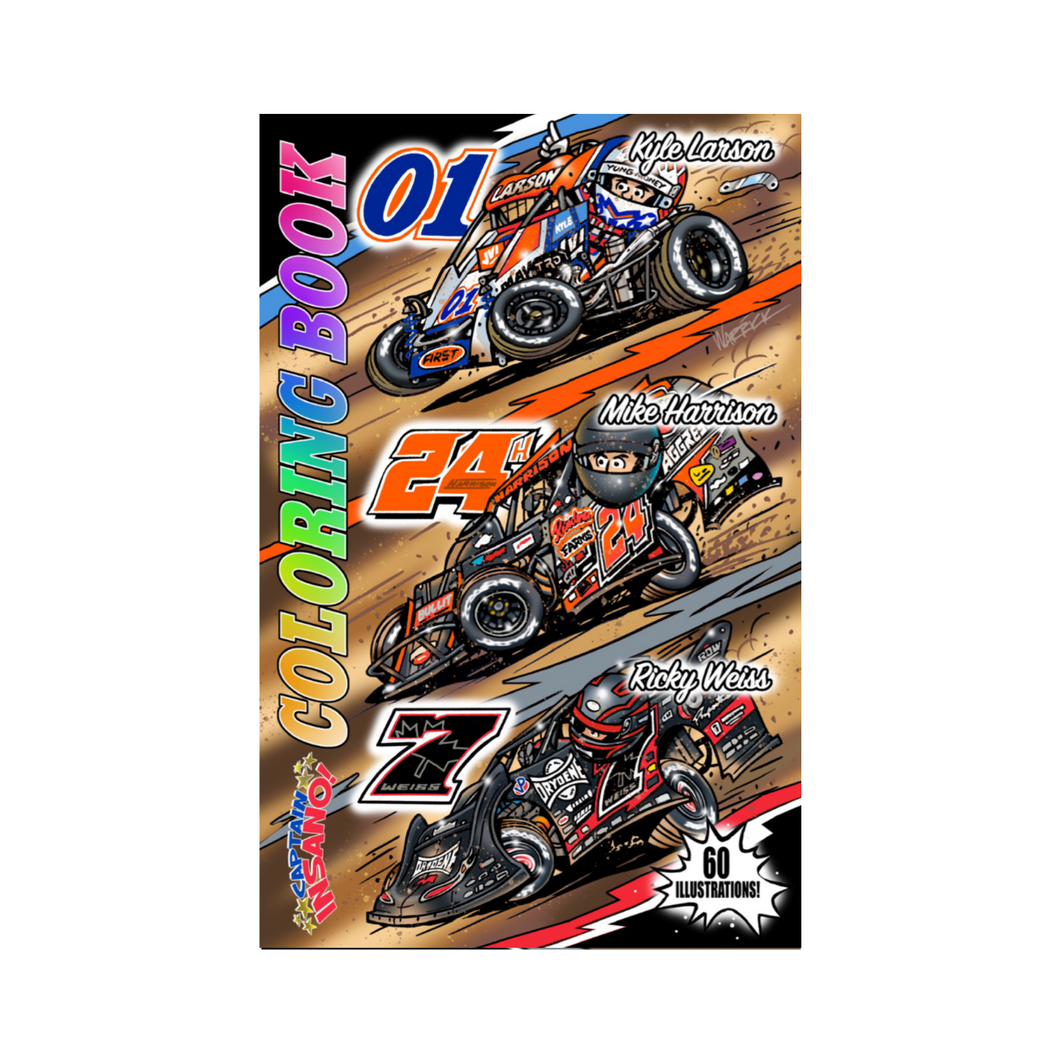 CAPTAIN INSANO - Coloring Book #3 - 30 DRIVERS